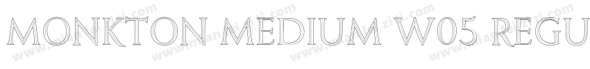 Monkton Medium W05 Regular字体转换